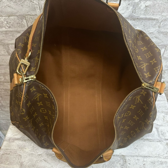 Louis Vuitton Keepall Bandoulière 55 Monogram Boston Travel Duffel Vintage - Picture 13 of 14